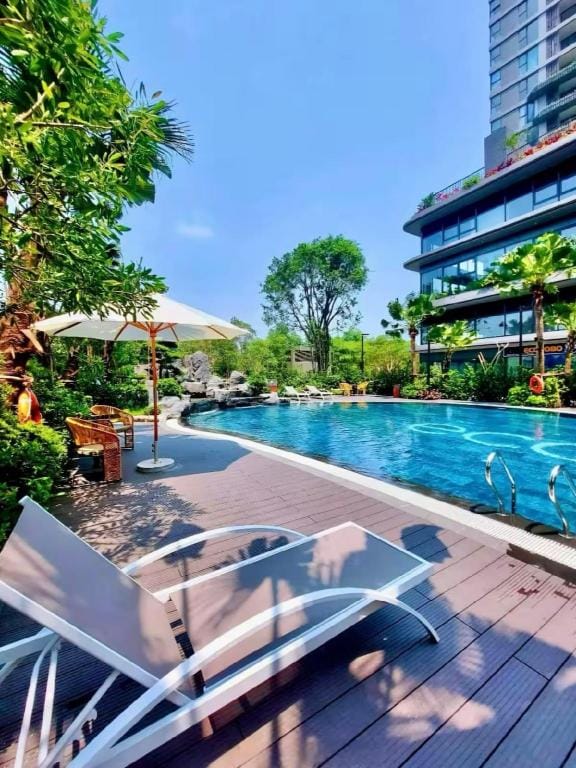 Japanese design beautiful lake view Onsen Ecopark Apartment in Laos
