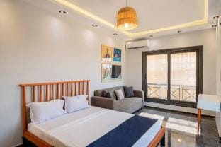 Boho Heaven Studio, AUC,New Cairo by Travelholic Apartment in New Cairo City