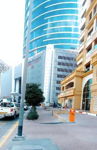 Double Striped Partition Room in Tecom Near Metro Vacation rental in Dubai