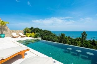 -20% OFF! 420 m to the Beach, 180° Amazing Seaview Villa in Ko Samui