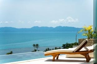 -20% OFF! 420 m to the Beach, 180° Amazing Seaview Villa in Ko Samui