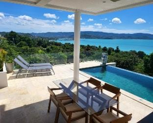 -10% OFF! 250m to the beach & 150° Seaview Villa in Ko Samui