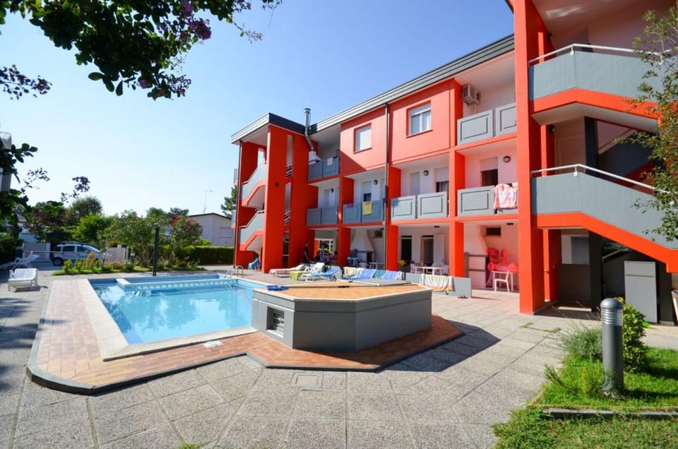 Spacious flat with pool view in Bibione Apartment in Bibione