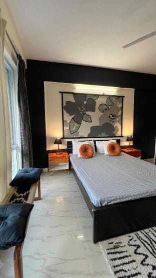 Alora- Breezy 3bhk haven with hot tub Apartment in Udaipur