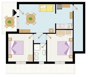 Bright flat in a quiet area close to Bibione Thermal Baths by Beahost Rentals Apartment in Bibione