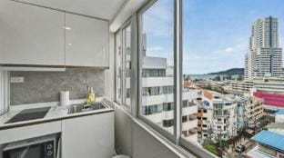 Partial Seaview Studio on 11 Floor near JungCeylon, Arab Street, Bangla Street Apartment in Patong