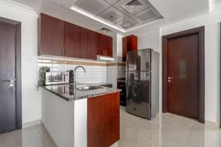 Lux 1BR Apt in Court Tower with partial Sea View Vacation rental in Dubai