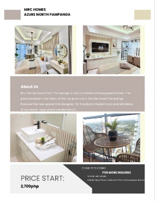 Mrc Homes Azure North Pampanga Apartment in Calabarzon