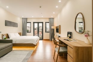 Railway Apt Balcony 2FL Old Quarter HoanKiem Lake Apartment in Hanoi
