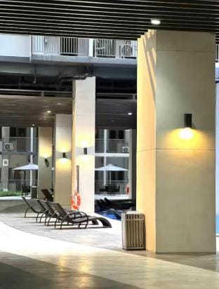 Hotel in MOA near PICC | Pool view balcony Apartment in Pasay