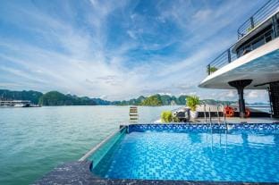 Velar of the Sea Docked boat in Laos