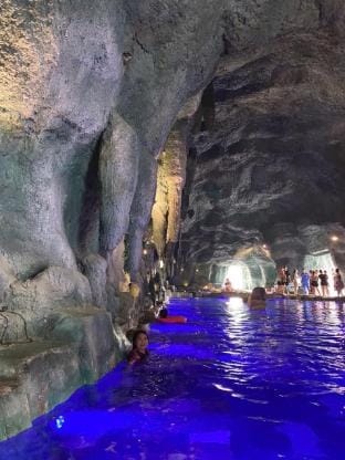 Thanh Thuy hot mineral bath, Vuon Vua Villa in Laos