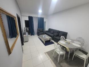 Stylish 1BR | Walk to Beach Apartment in Ajman