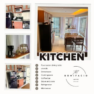 The Bonifacio Abode 2 BR, Wifi & Netflix | BGC Apartment in Makati