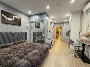 Phòng 1 giường tại Vinhomes Ocean Park (LongHoang) Apartment in Laos