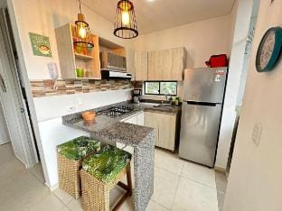 g308-Apartamento en La Tebaida con piscina,tobogan Apartment in Quindio, Colombia