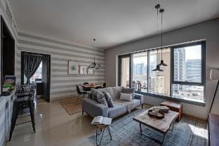 Spacious 1B with Balcony Overlooking City Views Vacation rental in Dubai