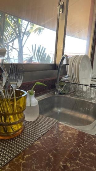 Private room for 4- 8 pax w/ AC at Nami La Union Apartment in San Juan