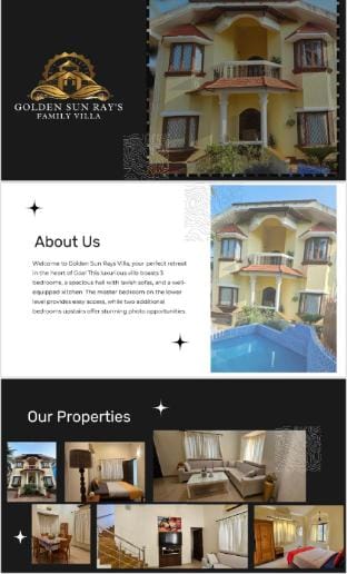 Golden sun ray villa Villa in Goa, India
