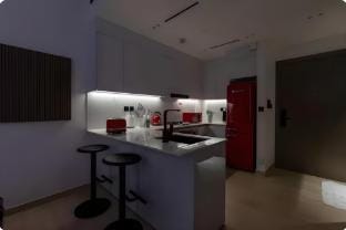 Since 2035 - a futuristic escape in JVC Apartment in Dubai