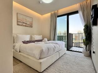 Vserve Modern Oasis: Canal & Burj Views Vacation rental in Dubai