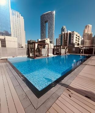 New! Stunning sea view studio | Balcony | Pool Apartment in Dubai