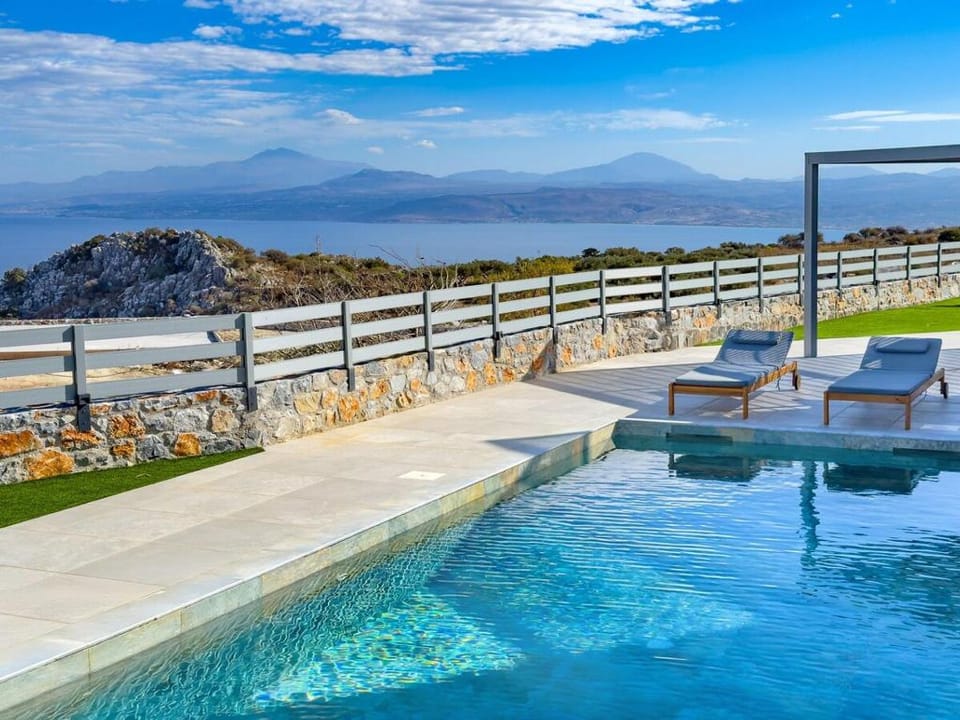 Gianna's Panoramic Seaview Twin Villas with pool 2 Villa in Crete Region