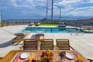 Gianna's Panoramic Seaview Twin Villas with pools Villa in Crete Region
