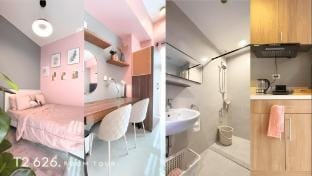 Warm Blush Staycation Spot Apartment in Cebu City