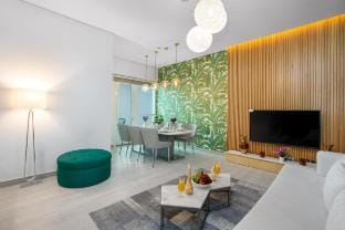 skyline Bliss 3BR | The Palm View l King size Bed Vacation rental in Dubai