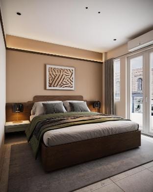 Street-facing room| 2BR| Balcony| Bamboura Home Vacation rental in Hanoi