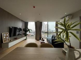 XOI Lumi_601_Lakeside 2BR-75m²_Kitchen&Balcony@CBD Vacation rental in Laos