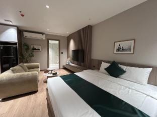 XOI Lumi_304_Lakeside 1BR-38m²_Kitchen&Laundry@CBD Vacation rental in Laos