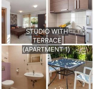 Studio Apartment -Part Sea View & Terrace - #1  Vacation rental in Okrug Gornji