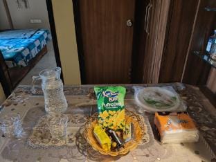 Premium 1bhk furnished flat 22nd floor with Fridge Apartment in Thane