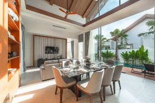 Quiet Glamour Oasis - 4BR Poolside Sanctuary V186 Villa in Choeng Thale