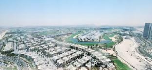 Sky-High Comfort, 1BR in Carson Tower, Damac Hills Vacation rental in Dubai