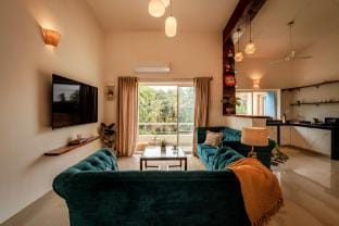 Casa Kai 2BHK Bohemian Spread (3 Patios + Pool) Vacation rental in Goa, India