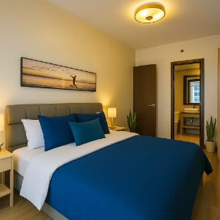 Elegant 2BR Condo w/ 2CR + Balcony Near Okada Apartment in Pasay