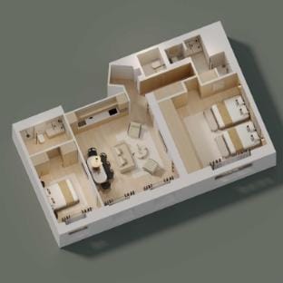 Luxurious apartment-2BR/8P- Madeleine/Saint Honore Villa in Paris