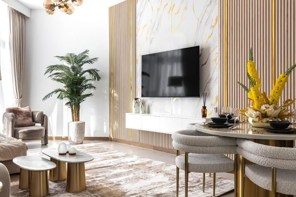 Luxury Top Floor Apt with Sea & Burj Khalifa View Apartment in Dubai