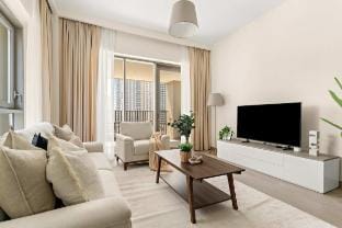 Silkhaus Chic 1BR | Creek Beach Grove | Pool view Vacation rental in Dubai