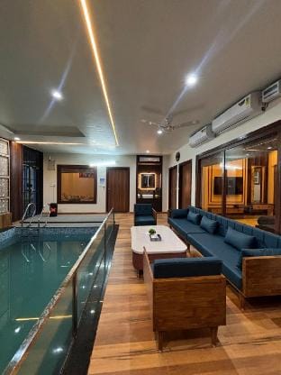 The SkyStone Villa3BHKIndoorPool Farm Stay in Rajasthan