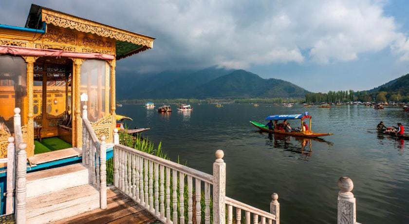 Moustache Houseboat Srinagar Docked boat in India