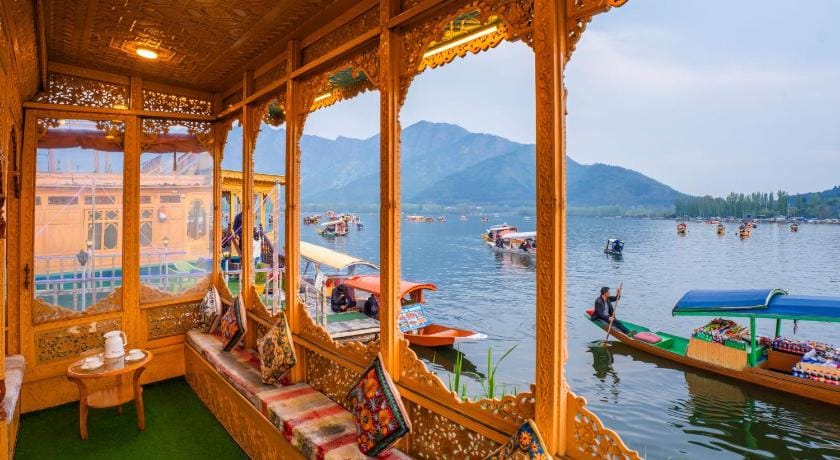 Moustache Houseboat Srinagar Docked boat in India