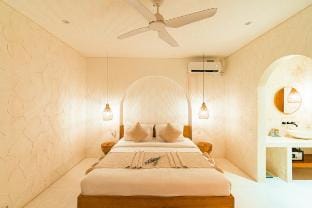 Peaceful 2BR Villa Canggu w/Rooftop & Rice Field Villa in North Kuta