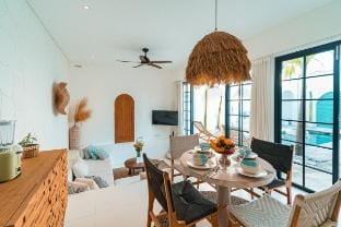 Peaceful 2BR Villa Canggu w/Rooftop & Rice Field Villa in North Kuta