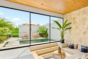 Dreamy Couple's Escape–Villa with Rice Field Views Villa in North Kuta