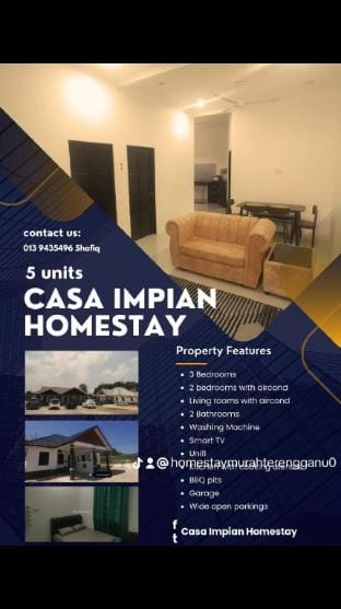 Casa homestay 5(LOT6601E)  Vacation rental in Terengganu, Malaysia