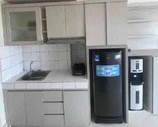 Elegant White Furnished Studio Apartmen Springlake Apartment in West Java